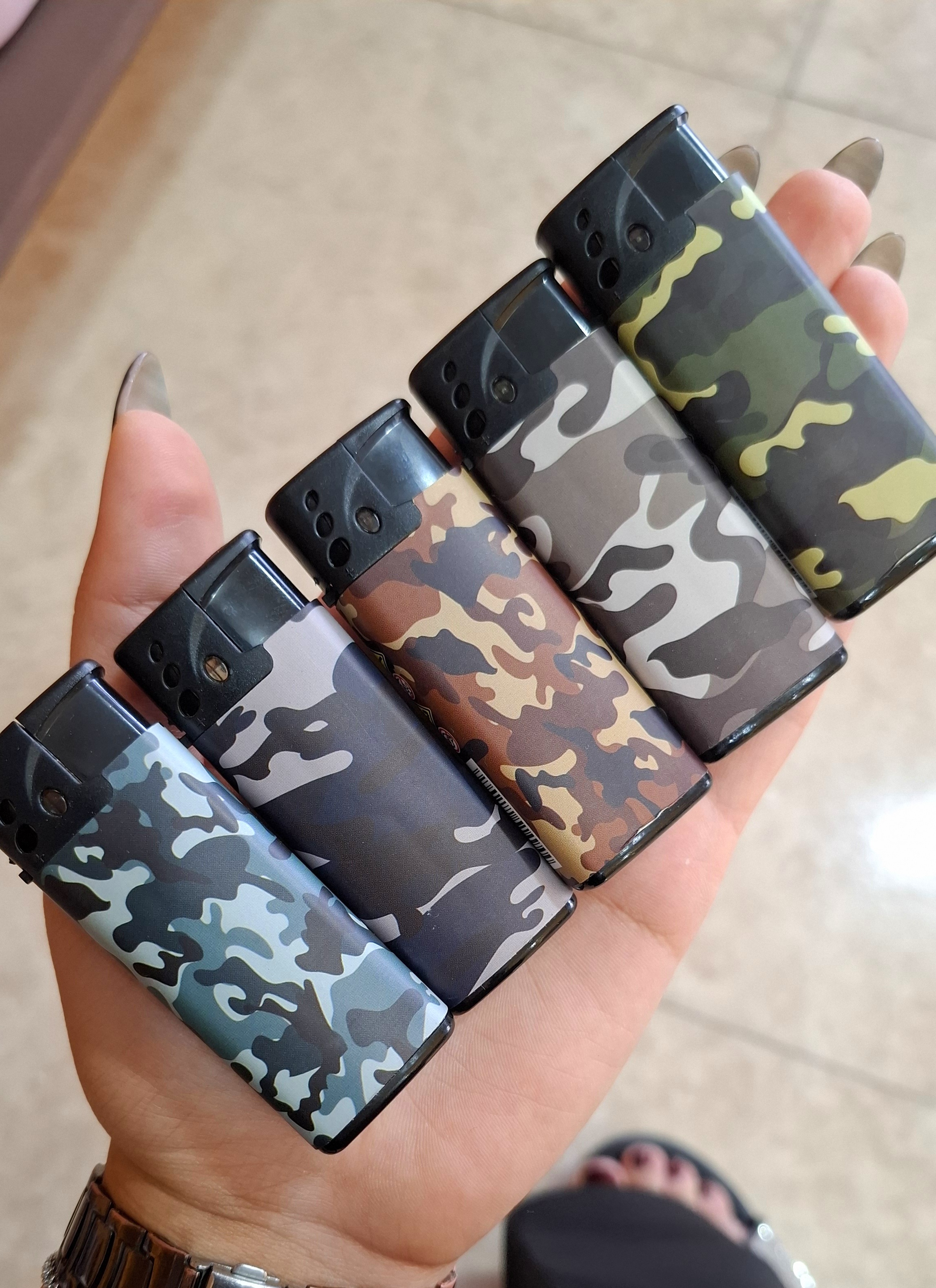 فندک اتمی شعله رنگی طرح ارتشی و گازی